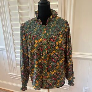 The Shirt by Rochelle Behrens smocked top